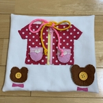 〈再販〉手作り・布・よくばり知育玩具・ピンク・水玉・くまちゃん