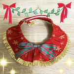 猫ちゃんのゴージャスクリスマス首輪