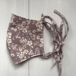 【送料無料】"大人可愛い"花柄秋冬コーデュロイマスク