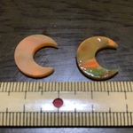 1.5cm月オレンジ ハイオパカット ハイブリッドオパールのカット品
