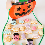 ゆるふわハロウィンパーティー　紙バック付き20個のアイシングクッキー
