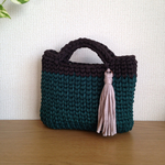 Hoooked  バッグ（green×brown）
