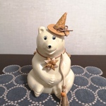 しろくま貯金箱　ハロウィン