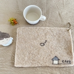【送料込】カフェマット✤長方形ベージュ
