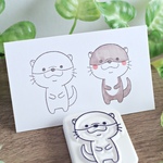 カワウソさんの消しゴムはんこ