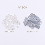 N1800-2 20個  天然石ビーズ 不揃いポイントビーズ 水晶氷柱カット  2×【10ヶ】 