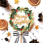 Merry Christmas ケーキトッパー/フォトプロップス