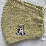 スコティッシュテリア♡ ポイント刺繍マスク