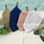 秋冬タイプ☆ゆったりLサイズ☆イータック抗菌加工グレンゼ生地使用☆大臣風マスク☆コットンツイル☆シンプルカラー4色
