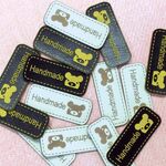 ◆送料込み！◆ハンドメイド合皮タグ２色