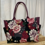 黒猫とお花＊トートバッグ
