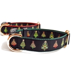 2.5cm幅 25～39cm クリスマスツリー柄 首輪 犬用