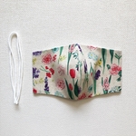  大人用立体ガーゼマスク（花_生成り）