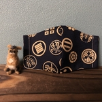 歴史大好き！　武将家紋　子供用立体マスク　(園児〜低学年向け) 和柄　幼稚園　保育園　小学生　七五三　和装　