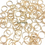 A81【送料無料】10mm  二重カン  基礎金具  ゴールド  100個