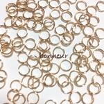 A83【送料無料】6mm  二重カン  基礎金具  ゴールド  100個