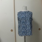 【ｍ様からのオーダーのお品】リバティ≪エッピング≫ノースリーブブラウス　Ｍサイズ
