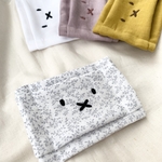 【在庫限り】小花柄　うさぎさん刺繍のマスク　キッズ用