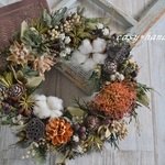 木の実のドライ秋冬wreath