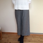 【受注生産】ウールのワイドパンツ