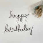 ハッピーバースデー誕生日　飾り　ワイヤー