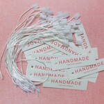 ◆送料込み！◆紙タグ・HANDMADE（赤文字）