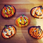 ハロウィン　カボチャのアイシングクッキー