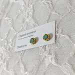 送料無料✴︎アレルギー対応✴︎gold kira kira+ swarovski ピアス・イヤリング♡パシフィック オパール