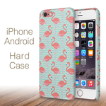 送料無料☆【iPhone・Androidスマートフォンケース】かわいいフラミンゴいっぱい！ハードケース