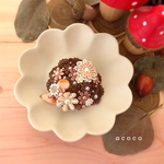 お花いっぱいハリネズミちゃんのブローチ(販売7)
