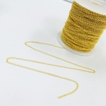 【1M 100円！ゴールド】再入荷！チェーン 2mm幅