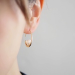 パールフープピアス