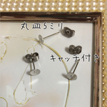 （5ペア）ステンレスピアスパーツ