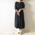 ○4○0○im○○o-kさま専用ブラックワンピース(ウェストゴム入り)