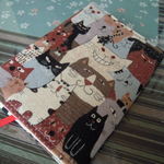 ブックカバー「ねこだらけ」（文庫本用)ＢＫ50ＢＲ（限定品）