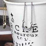 U字smileネックレス　silver ver
