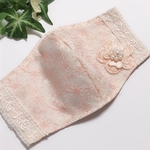 ＊高級花柄チュールレース刺繍立体マスク＊