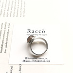 stainless ring 天然石 宝石質スモーキークォーツ10mm ステンレスリング サイズフリー