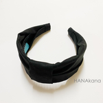 ✳︎しあわせカチューシャ™️リボン✳︎真っ黒超デニム✳︎痛くならないカチューシャ✳︎大人リボン✳︎HANAkana✳︎ 商標登録出願中