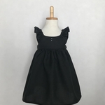 秋冬フリルKidsワンピース＊ブラック【受注製作】