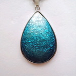 七宝焼ペンダント「京の青 」