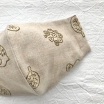 コットン起毛(刺繍)×wガーゼ=立体布マスク(大人用)