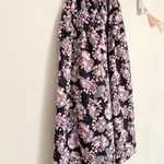 ＊bouquet de fleurs♪マキシティアードスカート(black purple)＊