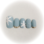 《SALE》雪の結晶 / ネイルチップ / クリスマス / 冬 / 雪 / ミラー/冬ネイル