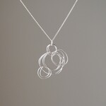 yarn　　 2WAY 糸のシルバーネックレス silver925 ◼pivo◼1274