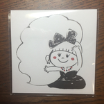 髪の毛に書き込めちゃう！ワクワク付箋♪