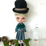 ブライス　blythe　。゜。゜。フリル秋色ワンピース。゜。゜。　