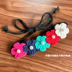 カラフルお花チョーカー