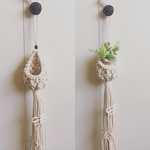 【送料無料】Macrame mini plant-pod hanger                       マクラメミニプラントハンガー