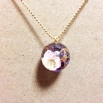 511-11　Amethyst オルゴナイトのペンダント◎艶 *.:★ orgonite ★:.* 